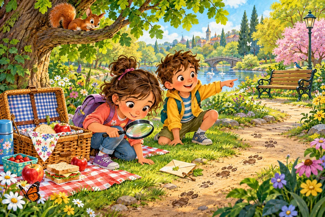 The Missing Picnic Mystery — cover illustration