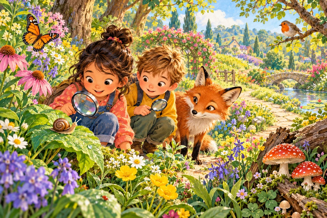 The Backyard Explorer — cover illustration