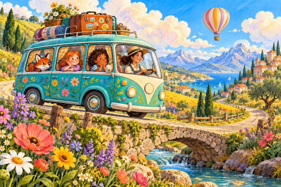 The Little Travel Club — cover illustration